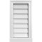 Ekena Millwork Vertical Surface Mount PVC Gable Vent w/ 2"W x 2"H , Brickmould Sill Frame, 12"W x 22"H GVPVE12X2203SN - alternate 1